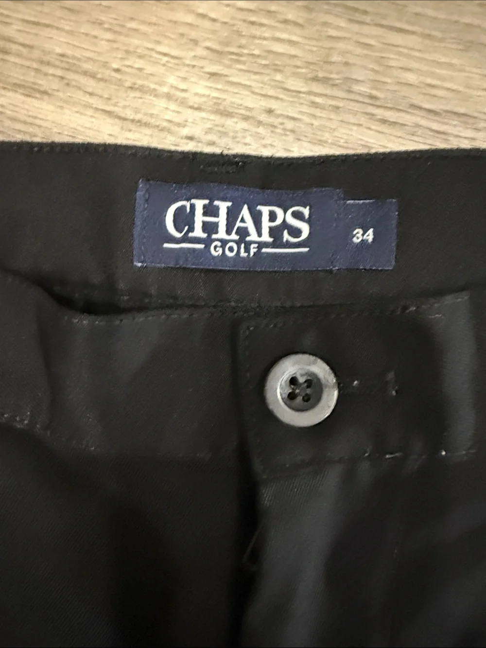 CHAPS Golf Men’s Black Golf Shorts Size 34 Flat Front Classic